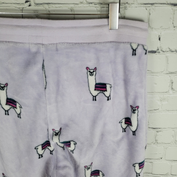 DENVER HAYES | Llama fleece plush cozy pajama lounge pants - Picture 4 of 7